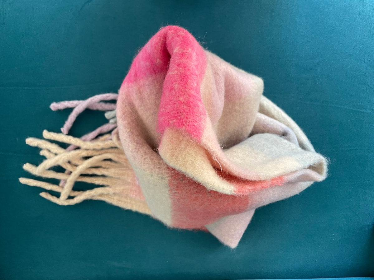 Echarpes à carreaux en cashmere-laine